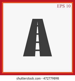 Road vector icon