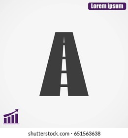 Road vector icon