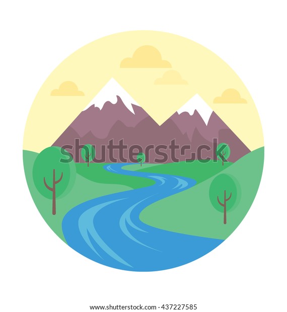 Road Vector Icon Stock Vector (Royalty Free) 437227585