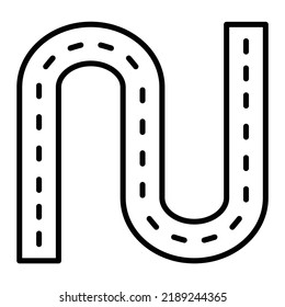 Road vector icon. Can be used for printing, mobile and web applications.