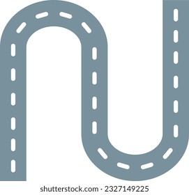 Road vector icon. Can be used for printing, mobile and web applications.