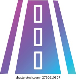 Ilustración de diseño de icono de Vector de carretera