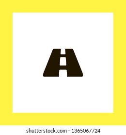 road vector icon. flat design