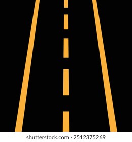 Road vector icon. Highway flat sign design. Asphalt road symbol pictogram. UX UI icon. design eps 10