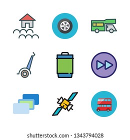 road vector icon set