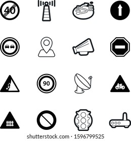 road vector icon set such as: motor, alert, semaphore, b, addiction, dangerous, wave, tower, message, broadcasting, roadsign, motorcyclist, home, driving, city, round, cell, fall, access, colorful