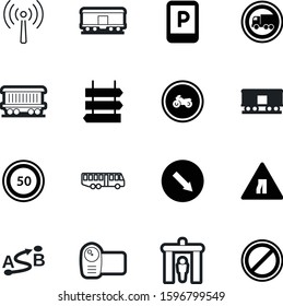 road vector icon set such as: trucks, tourism, equipment, signal, point, movie, graphics, service, narrow, nobody, navigator, digital, narrows, pointer, directional, gps, production, bus, urban
