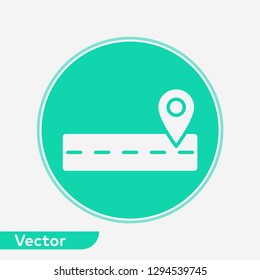 Road vector icon sign symbol