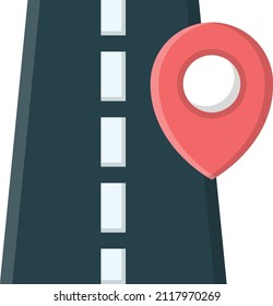 ilustración de road Vector en un fondo transparente.Símbolos de calidad premium.Icono plano de línea vectorial para concepto y diseño gráfico.
 