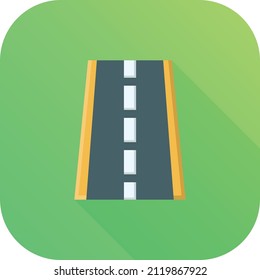ilustración de road Vector en un fondo transparente.Símbolos de calidad premium.Icono plano de línea vectorial para concepto y diseño gráfico.
