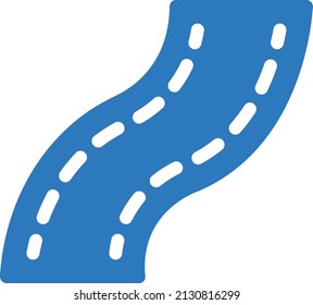 road Vector illustration on a transparent background. Premium quality symbols. Glyphs vector icon for concept and graphic design.