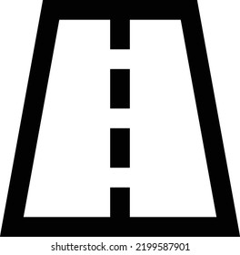 ilustración del vector de carretera en un fondo transparente.Símbolos de calidad premium.Iconos vectores de trazo para el diseño de concepto y gráfico.
