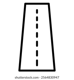 Road Vector Line Icon Design