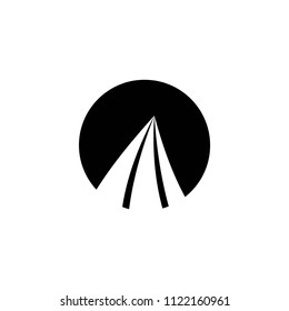 road vector logo. letter a vector logo
