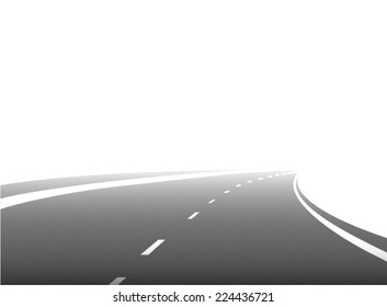 road vector on white background