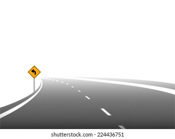 road vector on white background