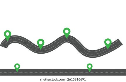 Road Vector Set Street  Highway Elements for Maps