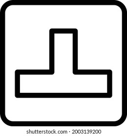 road vector thin line icon