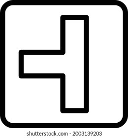 road vector thin line icon