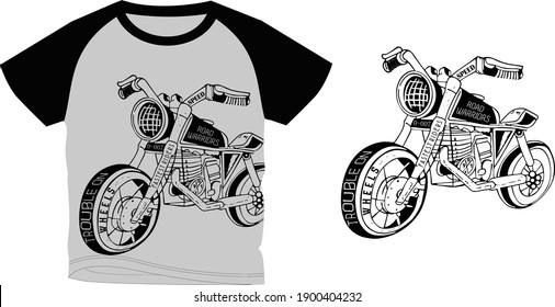 Road Warrior Bike Graphic Vector