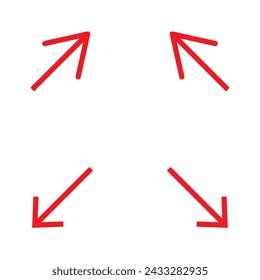 Road way arrow icon set. Fork sign. Two way, three way arrow. Right and left direction in vector flat style.