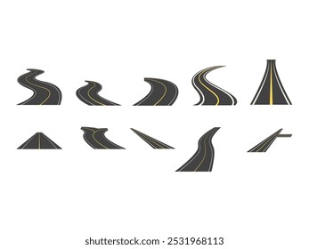 Road Way Design Element Set 