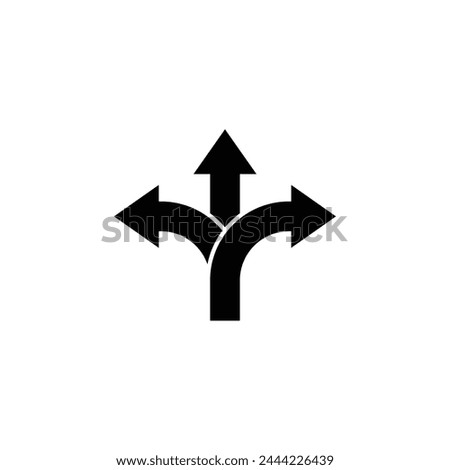 road way icon, arrow icon vector