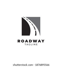 Road way logo design symbol vector template