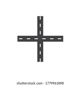 icono del vector de la carretera i