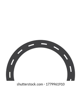 icono del vector de la ruta 