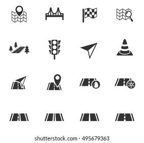 road web icons for user interface design