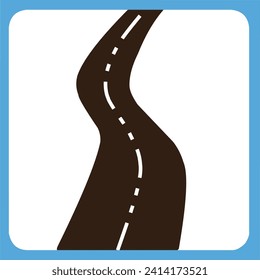 a road with a white line on it