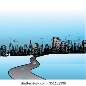 Road Winding and Long To The City