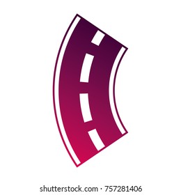 road winding street navigation element