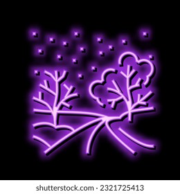 road winter neon light sign vector. road winter illustration