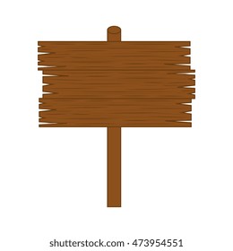 road wooden sign direction advice  board vector illustration