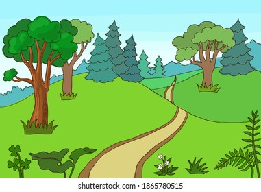 Illustration Environment Animals Wildlife Africa Graphic Stock Vector ...