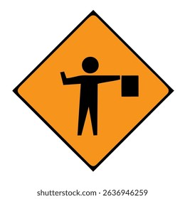 Road Work Ahead Warning Sign isolated on white background