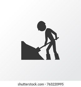 Road work icon symbol. Premium quality isolated workman element in trendy style.