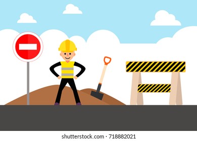 road works image