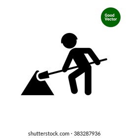 Road works sign