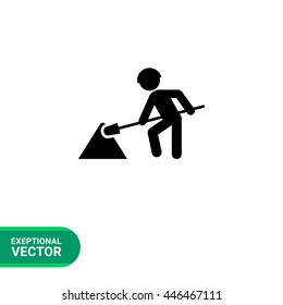 Road works sign