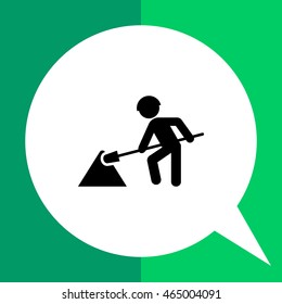 Road works sign
