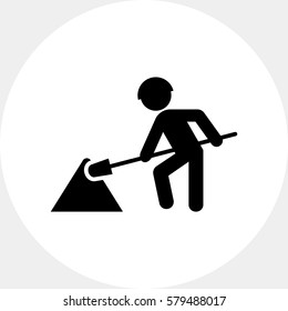 Road works sign