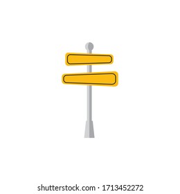 Road yellow traffic sign icon design isolated on white background