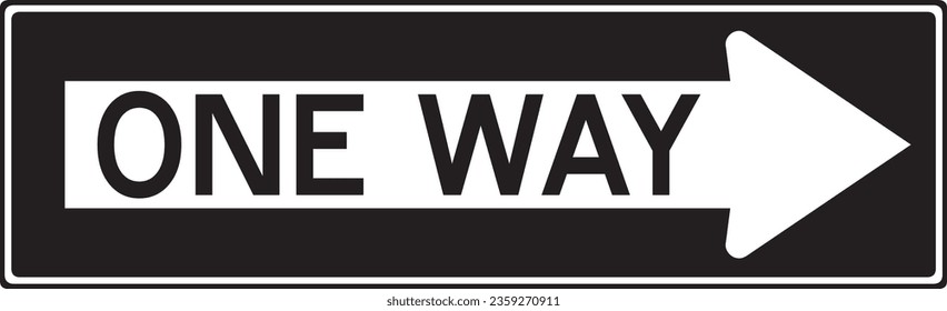 One way street sign Royalty Free Stock SVG Vector
