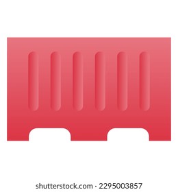 roadblock barrier icon, simple flat gradient icon