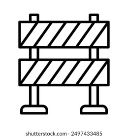 Plantilla de diseño de Vector de icono de barrera de bloqueo en diseño de moda