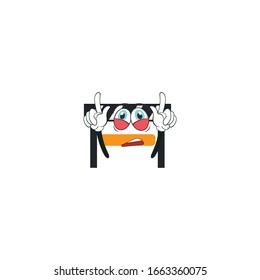 roadblock cartoon characters design with expression. you can use for stickers, pins, mascot or patches
