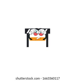 roadblock cartoon characters design with expression. you can use for stickers, pins, mascot or patches